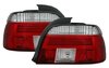 BMW E39 sedan klarglas röd/vita baklampor