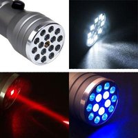 LED lampa, UV lampa och laserpekare